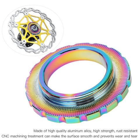 Centerlock Rotor Lockring Cover For Mountain Bikes Dope Bright Color Aluminum Alloy Shield