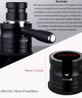 54mm Espresso Portafilter Holder And Tamper Stand With Non Slip Base For Aluminum Alloy 54mm Espresso Machines Black