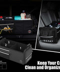 Grab And Go Trunk Storage Organizer For Cars SUVs And Trucks Collapsible Multi Size System with groceries and tools organized