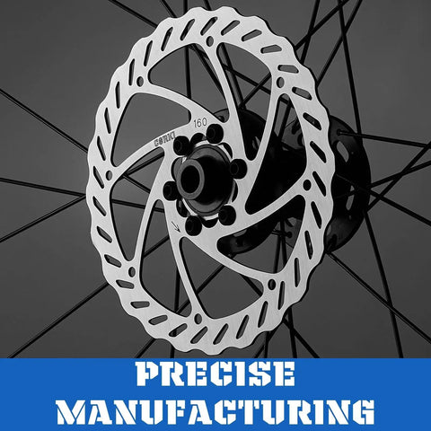 160mm Disc Brake Rotor With Six Bolts For Mountain MTB BMX Road Bikes Square Hole 2mm Thick Stainless Steel
