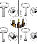 11 Piece Multi Functional Utility Key Kit with various spanner sizes for home plumbing and DIY projects, shown with bottles.