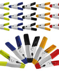 Essential 50 Piece Metal Spring Clamps Set For Woodworking And Crafting, colorful metal clips shown closed and open