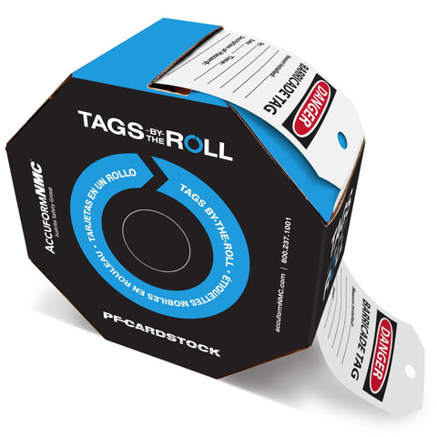 Safety Tags by the Roll Caution Barricade OSHA Compliant Tags Waterproof PF Cardstock Resists Tears 6.25 by 3 Inches TAR128