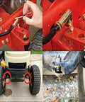 Beefed-Up Tractor Ball Joints Replacement Kit Fits MTD Cub Cadet Troy-Bilt Huskee Toro Lawn Tractors 923-0448 923-0448A 723-0448 723-0448A Easy Plug-And-Play Install For Quick Yard Work, front steering joint kit on red lawn tractor