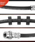 Close-up of Front Brake Hydraulic Hose For Ford Escape, Mazda Tribute, and Mercury Mariner, Replacement 7L8Z2078B