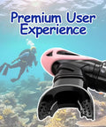 Silicone Snorkel Mouthpiece Replacement For Regulators Soft Comfort Spare Mouthpiece For Scuba Diving underwater scene