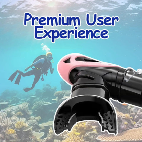 Silicone Snorkel Mouthpiece Replacement For Regulators Soft Comfort Spare Mouthpiece For Scuba Diving underwater scene