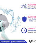 No Drill Suction Cup Hooks 2 Pack For Shower Towels Storage On Tile Glass in use with water resistance and rustproof features