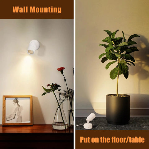 Dope 5W LED Indoor Spotlight Kit With Remote Dimmable And Timer 3 CCT Uplighting for walls and plants on wall or floor