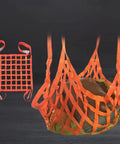 Heavy Duty Cargo Net For Locking Down Gear With Rock Solid Nylon Lifting Straps Handles Any Load Without Breaking A Sweat Offers 300kg Capacity And 5x5 Feet Of Safety Rigging Mesh, shown with secured load.