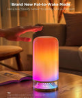 Person using touch control on Lit RGBIC Smart Table Lamp 2 With Touch Control, 64 Scene Modes And Matter SmartThings Alexa Compatibility