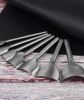 7 Piece Leather Half Round Cutter Set For Leathercraft Punching Tools Must Have For Belts Straps Wallets And Bags DIY Handwork Durable Steel