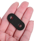 12 Sets Black Stainless Steel Flat Mending Brackets With Screws For Cabinets And Furniture Repair Smooth Burr Free Surface in hand