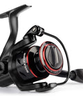 Brutus Spinning Reel for Freshwater Fishing, Graphite Frame and CNC Aluminum Spool, 5.2 to 1 Gear Ratio, 4 Plus 1 Ball Bearings