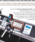Rock Solid Automatic Inkjet Printer For Industrial Coding And Marking On Cartons Plastics And Metals Plug And Play Assembly Line Setup That Gets The Job Done Right For High Resolution Packaging Daily, touchscreen interface.