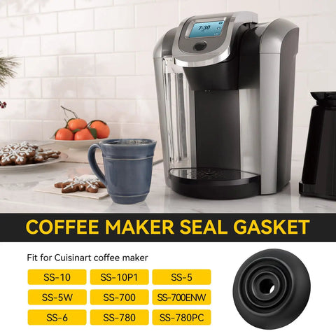 Replacement Silicone Gasket For Cuisinart Single Serve Coffee Makers Upper Needle Seal Ultra Snug Leak Proof Fit For SS-10