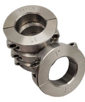 Premium 303 Stainless Steel Split Shaft Collars, 1.0 Inch Bore, two piece design, set of four heavy duty units.