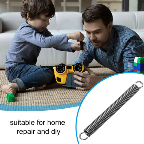 Tough As Nails Extension Spring Featuring Dual Hook Tension Build Made From Fatigue Resistant Spring Steel for DIY repairs.