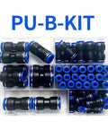 Sweet High Quality Boxed Pneumatic Fitting Kit With Straight Push Plastic Connectors For 4Mm 6Mm 8Mm 10Mm 12Mm Pu Tubes Featuring Ninja Valves 100 Piece C Kit Perfect For Tough Diy Projects And Air Compressor Gear No Dumps In Your Face