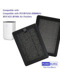 Replacement Filters For PUURVSAS HM669A And ROVACS RV60 Air Purifiers, 4-Pack H13 True HEPA with purifier background