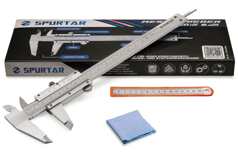 Vernier Caliper Measuring Tool With 6 Inch Range And 0 To 150 Millimeters Manual Non Digital Calipers
