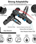 Long Lasting Bike Brake Pads Set With Universal 70mm V Brake Shoes Includes Hex Nut Tools And Shims No Fuss Install