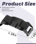 Hard Hat Headlamp Mount Kit For Most Safety Helmets, Universal Clip Bracket with webbing straps dimensions
