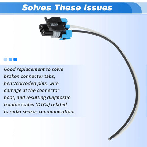 Engine Knock Detonation Sensor And 2 Pin Connector 3 3L For Nissan Frontier Quest Xterra Pathfinder Mercury Villager 1999 2000 2002 2004 Replacement 22060 7B000 Plug And Play Easy Drop In, 2-pin connector with wiring