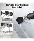 Pro Grade Drill Attachment Kit for DIY Metalworking Nibbler Plate Cutter and Sheet Metal Cutter with electric drill cutting metal