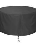 48 Inch Fire Pit Cover For 45 To 48 Inch Round Fire Pits Waterproof Windproof Dustproof UV Resistant Heavy Duty Outdoor