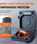 Heavy Duty Glass Vacuum Suction Cup 8 Inch Lifter with ABS Handle shown in protective double-layer carry box