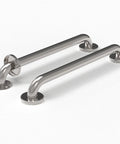 Two Pack Stainless Steel Bath Safety Grab Bars One And A Quarter Inch By Twelve Inch ADA Compliant Heavy Duty 500 Pound Support