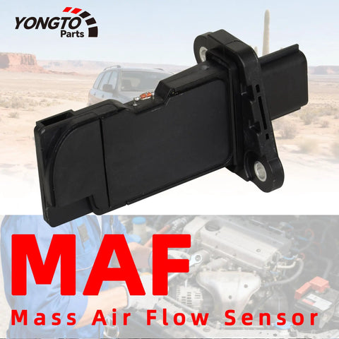 Mass Air Flow Sensor MAF 22680-3VA0A For Nissan Altima Murano Maxima Pathfinder Quest Rogue Infiniti QX60 2014-2019 6Cyl 3.5L And 2.5L 4Cyl OE Replacement AFH60M-47 MAF0123 black plastic sensor