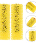 Yellow Sponge Texture Paint Roller For Exterior Walls Game Changer DIY Decorative Embossing Tool with porous foam cover.