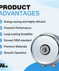 Universal Refrigerator Condenser Fan Motor 115V 1550RPM 2W Replacement With Dual Frequency 50 60 Hz for efficient cooling