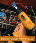 Heavy Duty 1850W Hot Air Gun Kit With Dual Temperature 572 To 932 F used on electronics with reflector nozzle