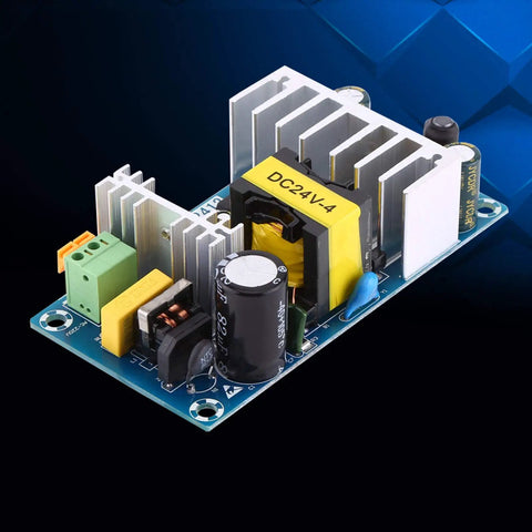 24V Power Supply Module With High Efficiency AC To DC Converter Stable 4A To 6A Output For Industrial Equipment Industrial Grade Power Solution For Reliable Smooth Operation, PCB with heatsinks