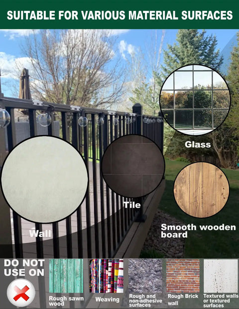 Outdoor Light Clips 20 Clear Clips For String Lights With No Fuss Waterproof Adhesive Strips Perfect For Patio Gutter Fence Window Hanging Decor Christmas Lights Heavy Duty Easy To Install