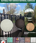 Fence with examples of metal, wood, glass, and tile surfaces for 40 Clear Outdoor Light Clips With Double Clips Design use