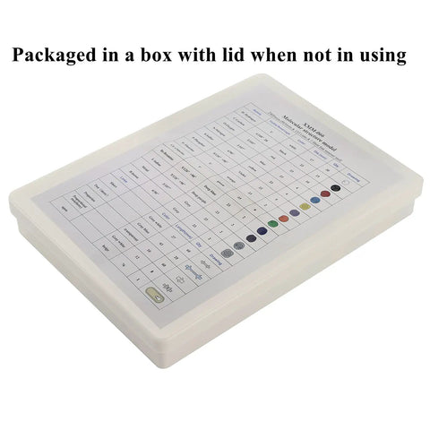 240 Piece Molecular Model Kit For Organic And Inorganic Chemistry Includes 86 Atoms, 153 Links, storage box with lid.