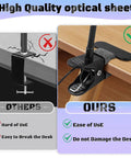 Comparison of a regular desk clamp versus a sturdy clip-on mount for the 10X Lighted Magnifying Glass With Clip On Mount 48 LED Desk Clamp Magnifier For Bedside Work And Fine Craft Detail 3 Modes Dimmable Brightness Clear Optical Lens For Reading Sewing DIY Projects And Closeup Inspection.