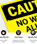 No Welding Allowed In This Area Sign Durable Aluminum For Indoor Outdoor Use No Fade Rust Free Safety Sign detail view