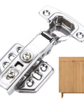 Concealed Stainless Steel Cabinet Hinges With Quiet Soft Close So No More Slams And Smooth Slow Closing Overlay Style on kitchen cabinet