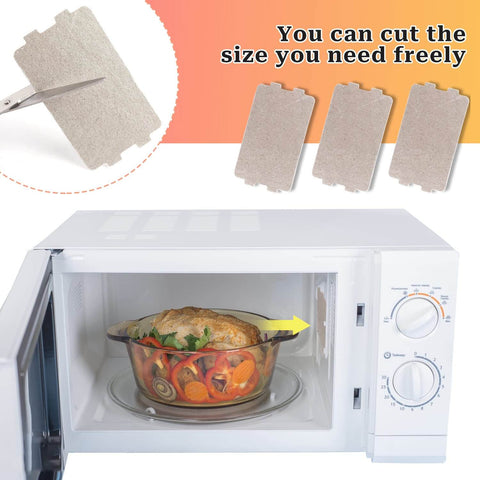 Five Pack Microwave Waveguide Covers Mica Sheet Slice 117x65 Mm Universal Heat Insulation Waveguide Cover for ovens