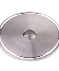 Heavy Duty 3 Inch Tri Clamp To Half Inch Npt Female Connector Adapter Built From Stainless Steel 304 with threaded center.