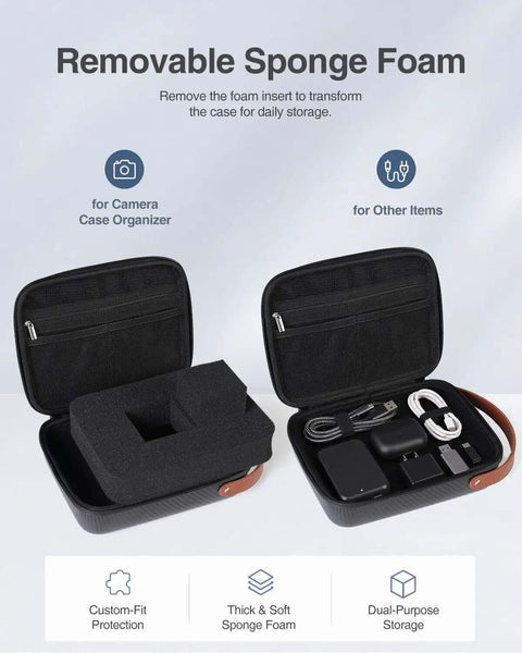Level Up Your Rig With This Top Shelf Hard EVA Case Featuring Removable Foam Inserts For Shockproof Camera Organizer And Ready To Roll Drone Gear Bag With Strong Build with removable sponge foam.
