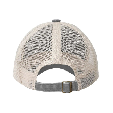 Rear view, mesh back of Unisex Dragon Boat Norway Flag Baseball Cap Gray Low Profile Dad Hat Go To Everyday Comfort Breathable 100 Percent Cotton