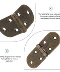 Bronze finish hinge from Four Pack 180 Degree Butterfly Cabinet Hinges With Round Edges Spring Loaded Folding Desk Flap Hinges