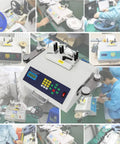 Automatic SMT SMD Parts Counter With LCD Display And Capacitance Reel Counter For Pro Grade Precision Mechanical Parts Processing, 25W Photoelectric Counting Machine For High Accuracy Component Counting. White metal parts counter with LCD on PCB line