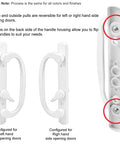Swap Out Your Old Sliding Patio Door Handles Super Fast With This Mortise Style Brass Non Keyed Set That Fits Three And Fifteen Sixteenth Inch Hole Spacing